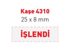 Kaşe 4310 (25 x 8 mm)