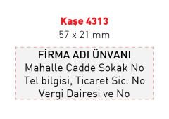 Kaşe 4313 (57 x 21 mm)