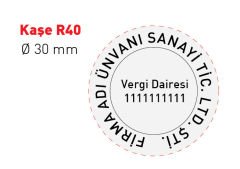 R 40 Kaşe (30 mm Çap)