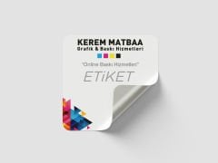 Kuşe Etiket  (A4 Eko)