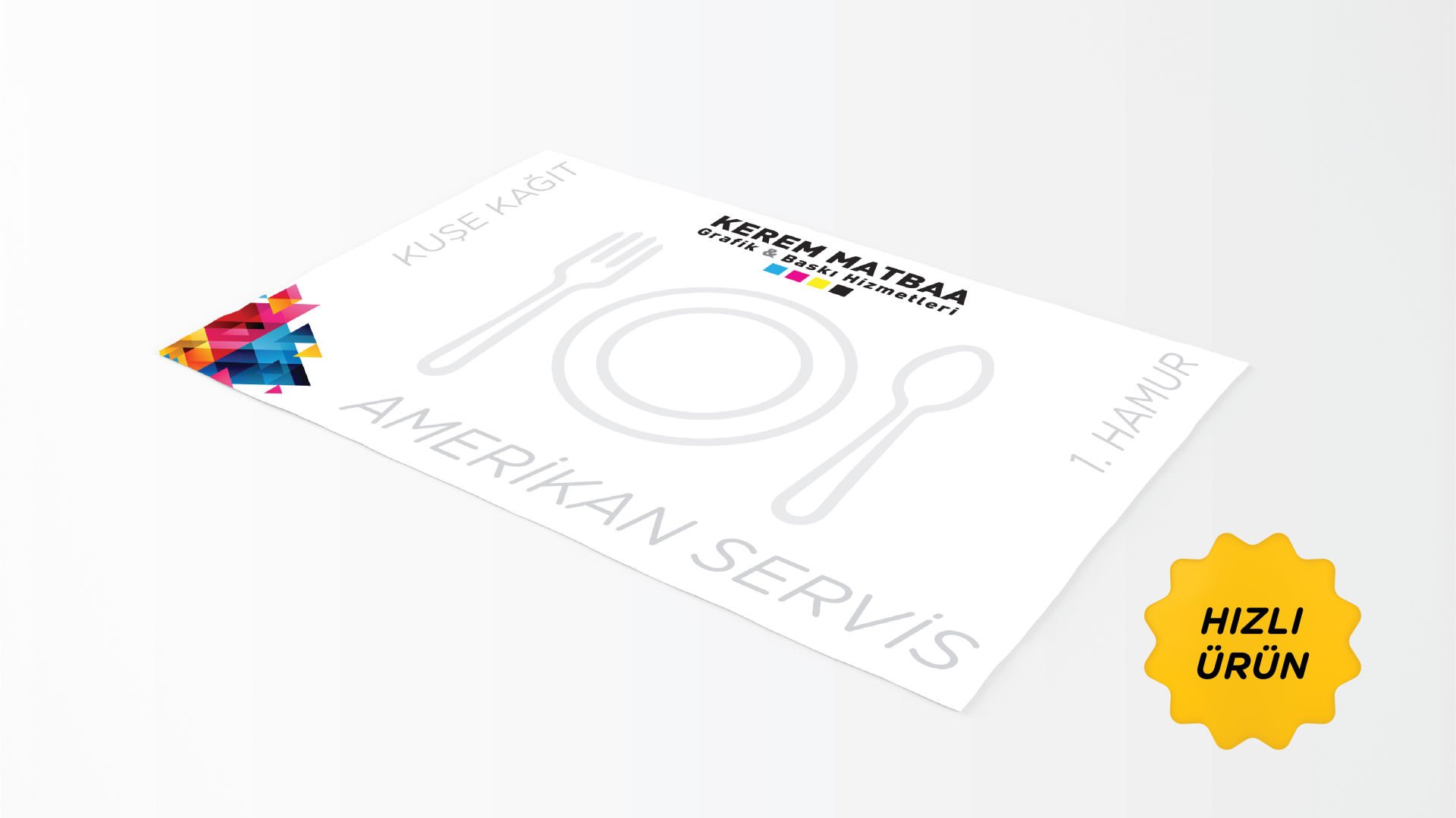 Amerikan Servis A3 Standart (115 gr. Kuşe)