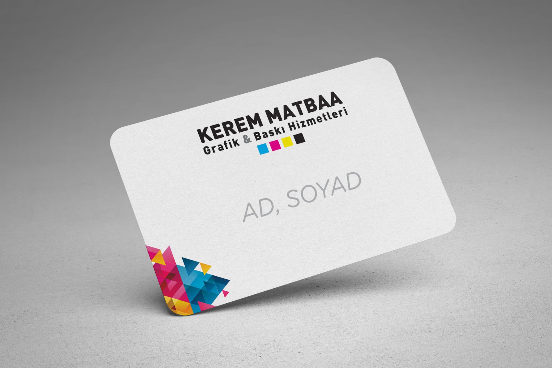 Kabartma Laklı, Oval Kesimli Kartvizit