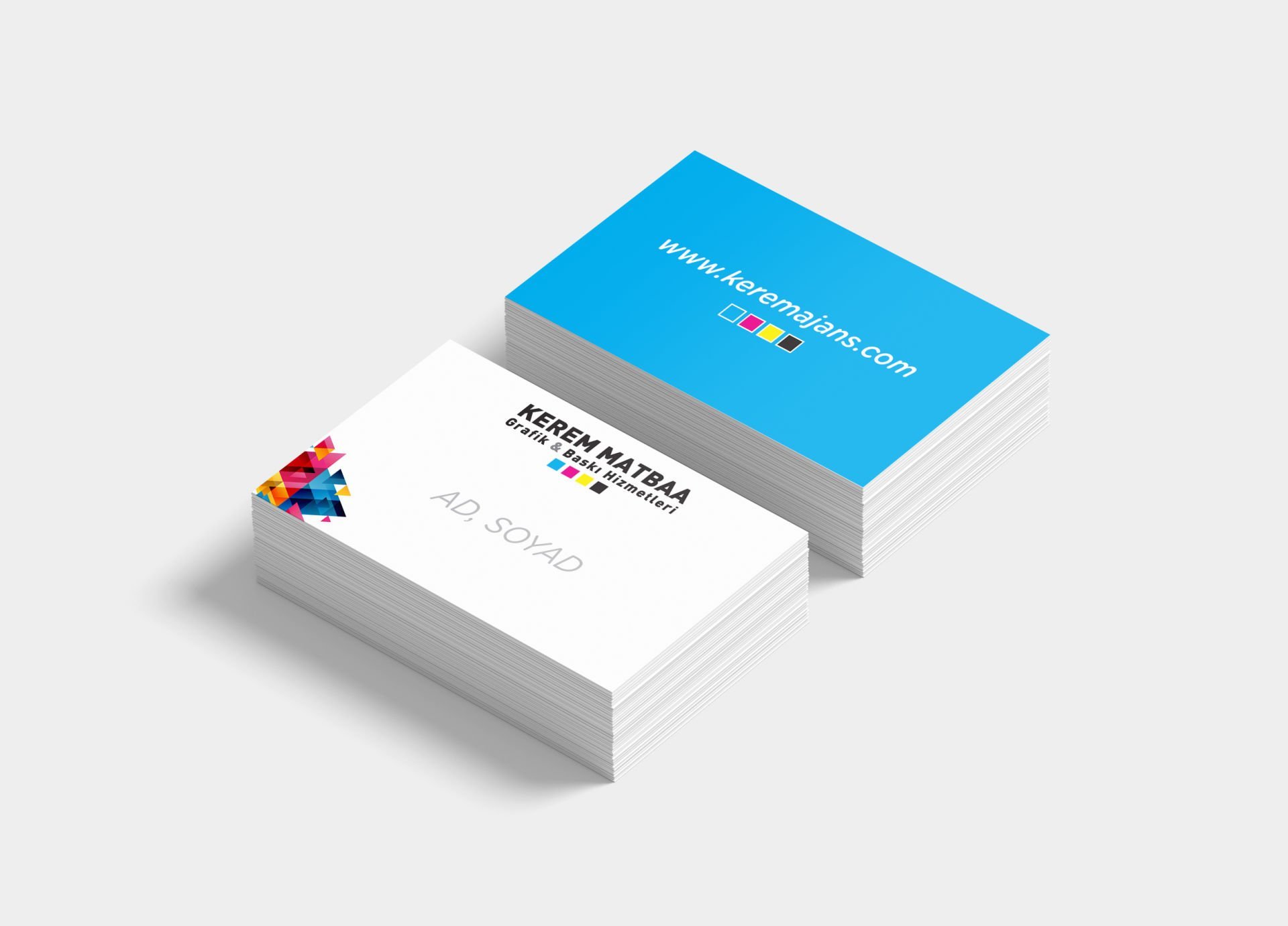 Kabartma Laklı, Düz Kesimli Kartvizit